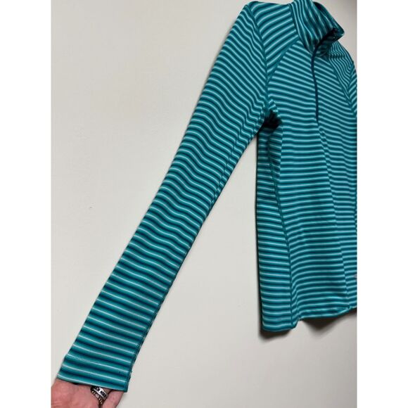 MOUNTAIN HARDWARE Striped Quarter Zip Long Sleeve Pullover, Sz S - Picture 4 of 7